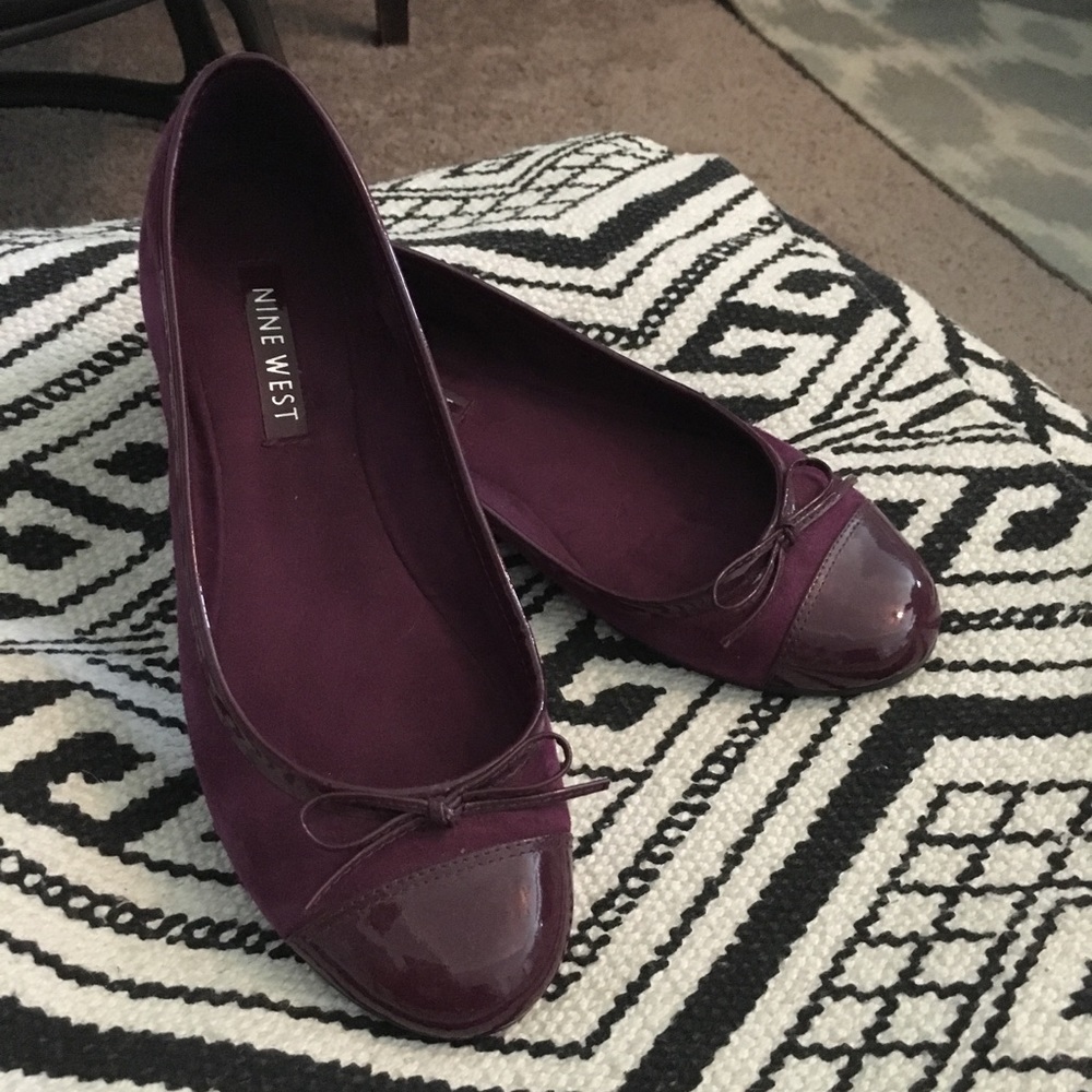 Nine West Plum Flats